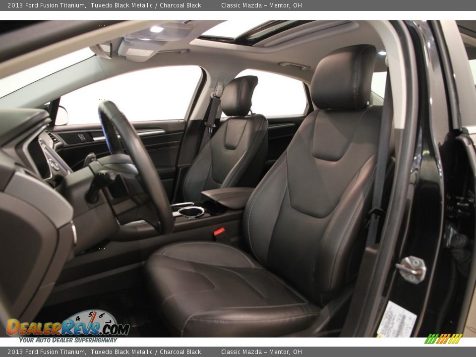 2013 Ford Fusion Titanium Tuxedo Black Metallic / Charcoal Black Photo #5