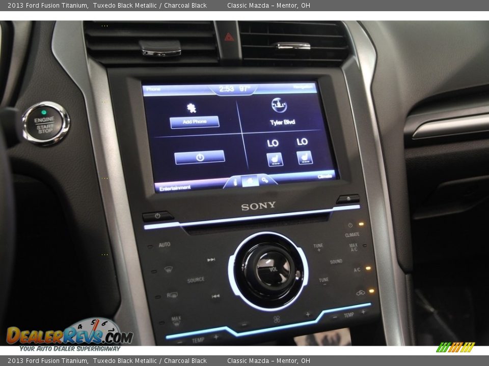 2013 Ford Fusion Titanium Tuxedo Black Metallic / Charcoal Black Photo #8
