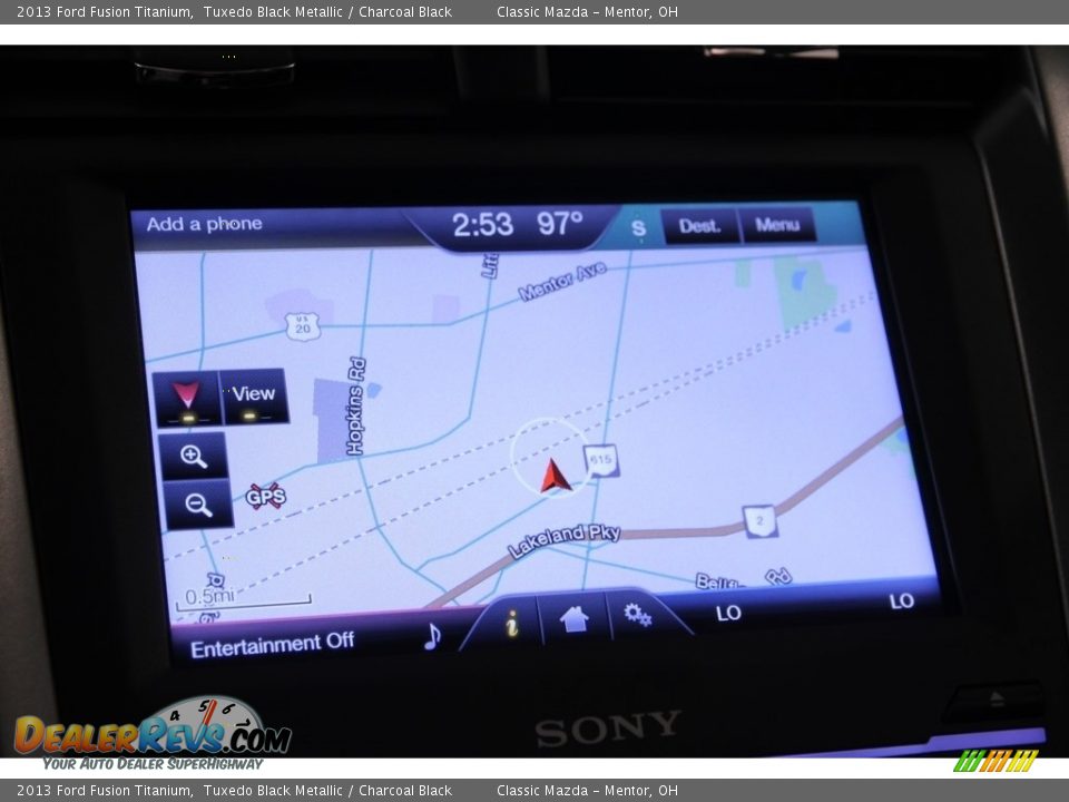 2013 Ford Fusion Titanium Tuxedo Black Metallic / Charcoal Black Photo #9