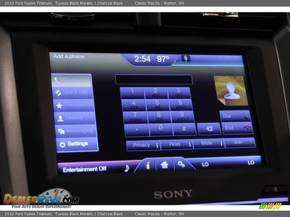 2013 Ford Fusion Titanium Tuxedo Black Metallic / Charcoal Black Photo #10