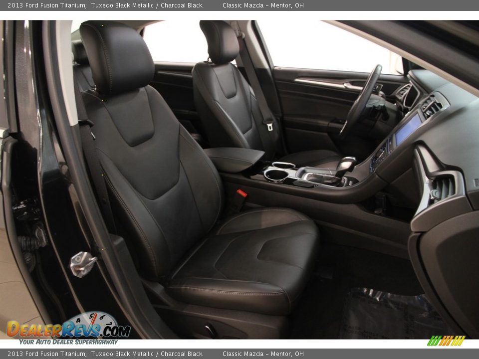 2013 Ford Fusion Titanium Tuxedo Black Metallic / Charcoal Black Photo #12