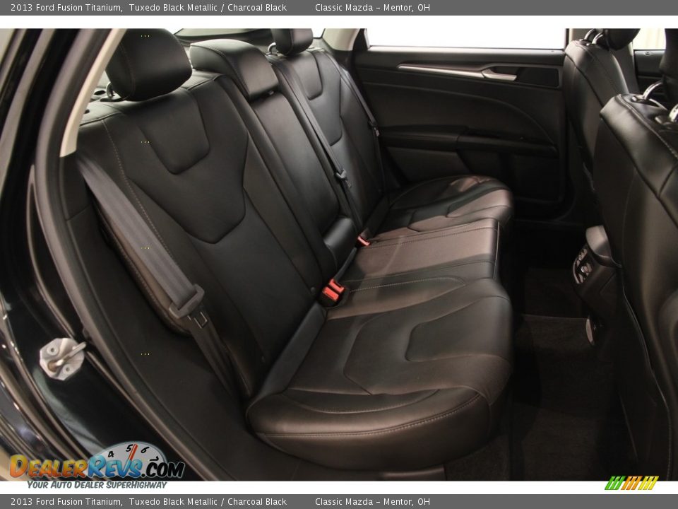 2013 Ford Fusion Titanium Tuxedo Black Metallic / Charcoal Black Photo #13