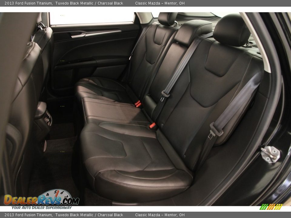 2013 Ford Fusion Titanium Tuxedo Black Metallic / Charcoal Black Photo #14