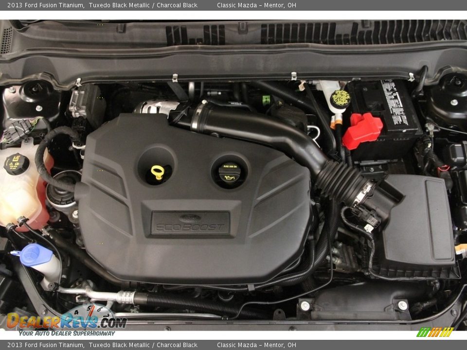 2013 Ford Fusion Titanium Tuxedo Black Metallic / Charcoal Black Photo #16