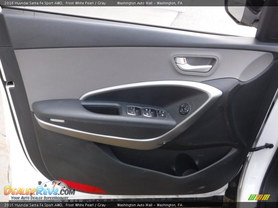 2016 Hyundai Santa Fe Sport AWD Frost White Pearl / Gray Photo #11