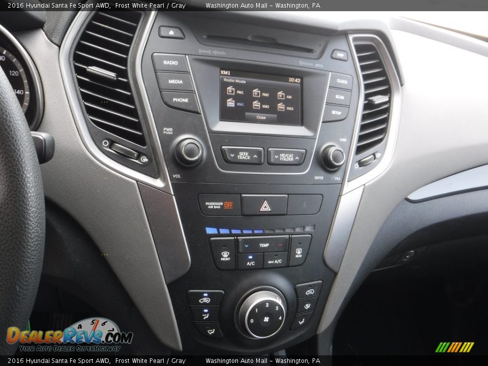 2016 Hyundai Santa Fe Sport AWD Frost White Pearl / Gray Photo #13