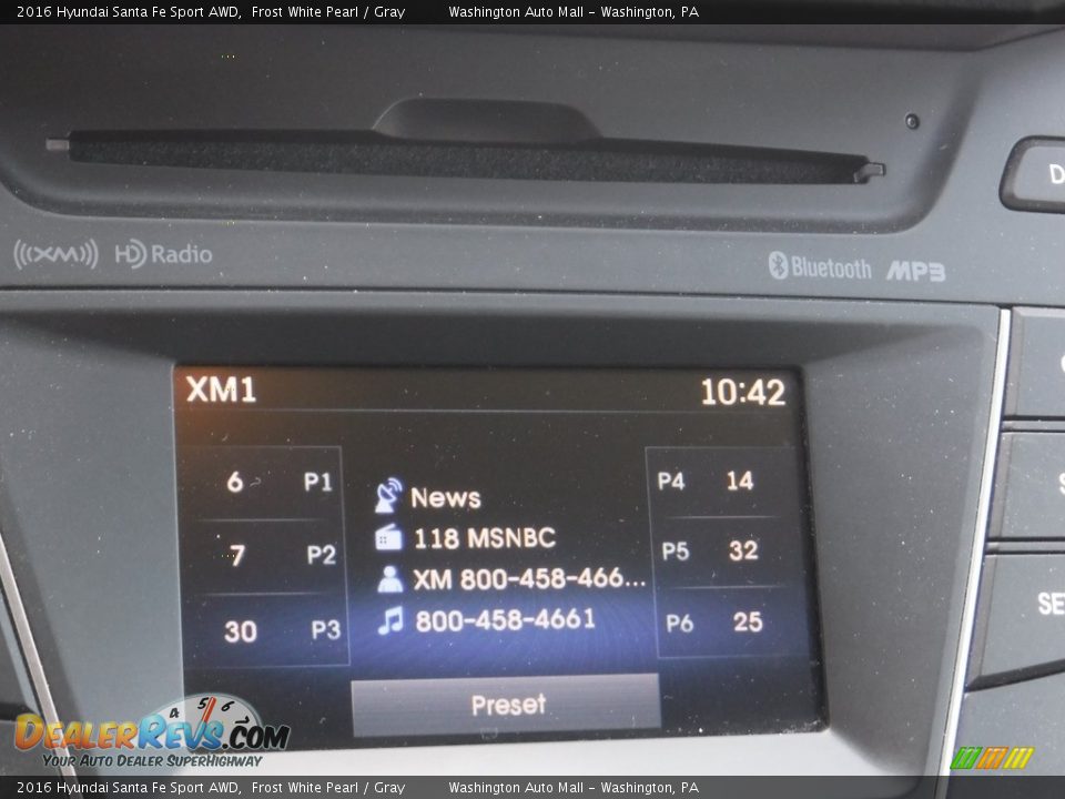 2016 Hyundai Santa Fe Sport AWD Frost White Pearl / Gray Photo #14