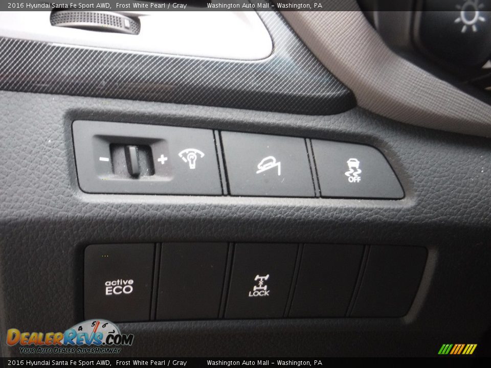 2016 Hyundai Santa Fe Sport AWD Frost White Pearl / Gray Photo #18
