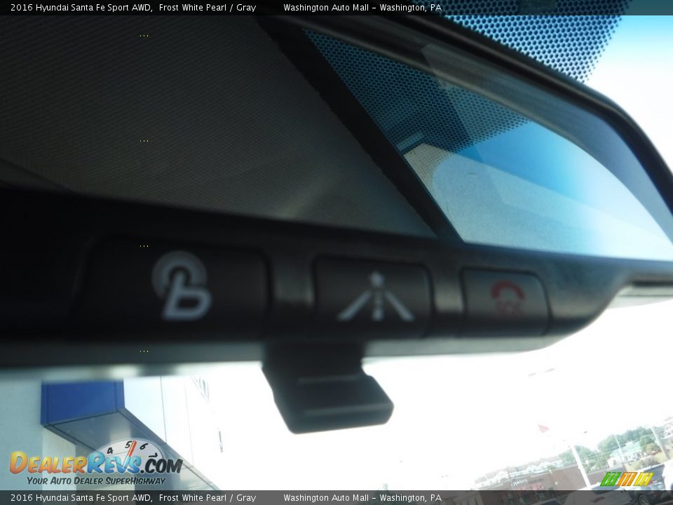 2016 Hyundai Santa Fe Sport AWD Frost White Pearl / Gray Photo #19