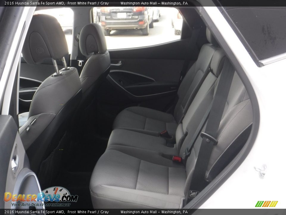2016 Hyundai Santa Fe Sport AWD Frost White Pearl / Gray Photo #21