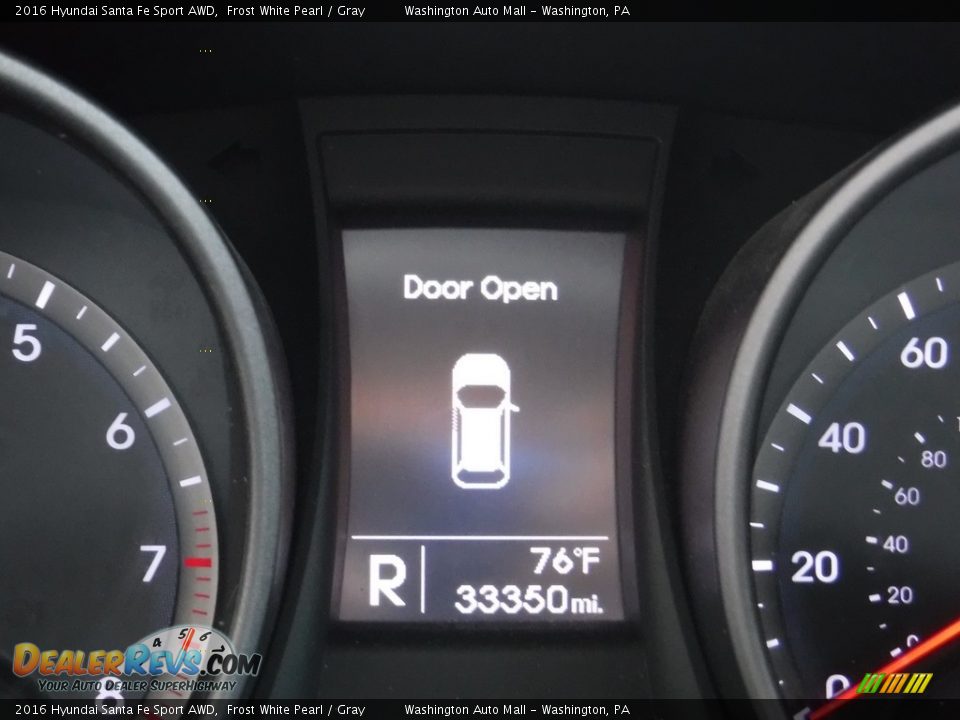 2016 Hyundai Santa Fe Sport AWD Frost White Pearl / Gray Photo #25