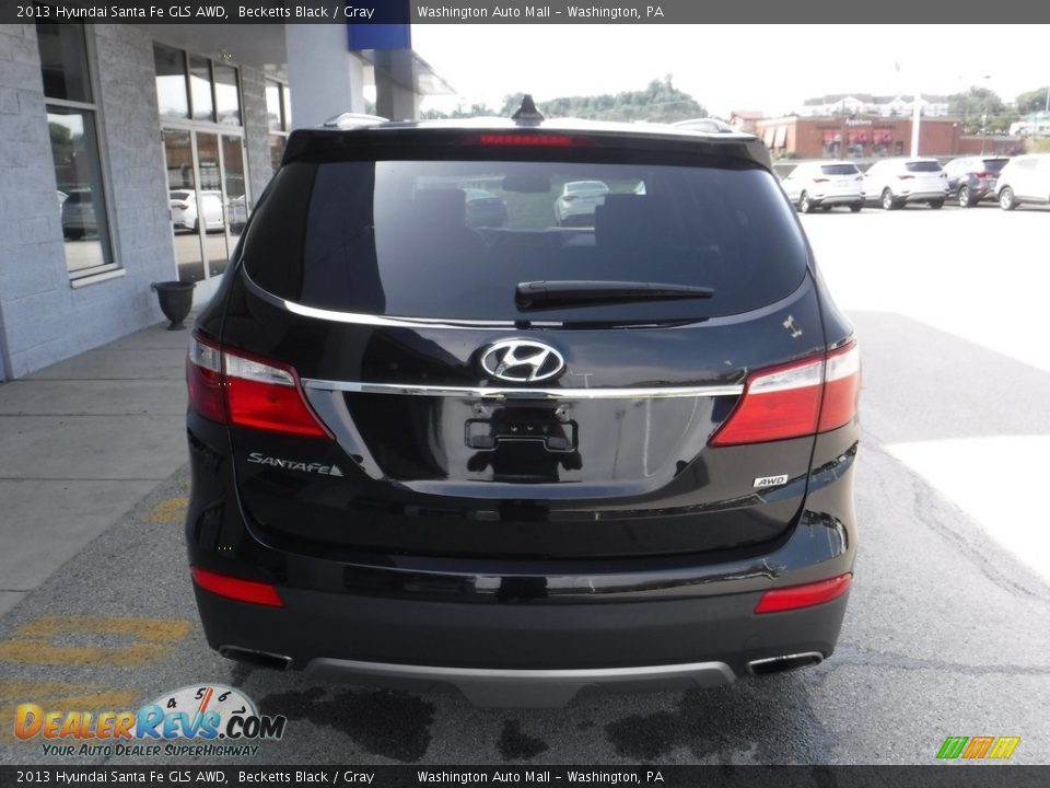 2013 Hyundai Santa Fe GLS AWD Becketts Black / Gray Photo #7