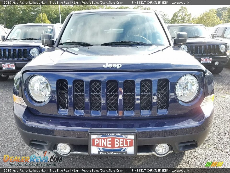 2016 Jeep Patriot Latitude 4x4 True Blue Pearl / Light Pebble Beige/Dark Slate Gray Photo #2