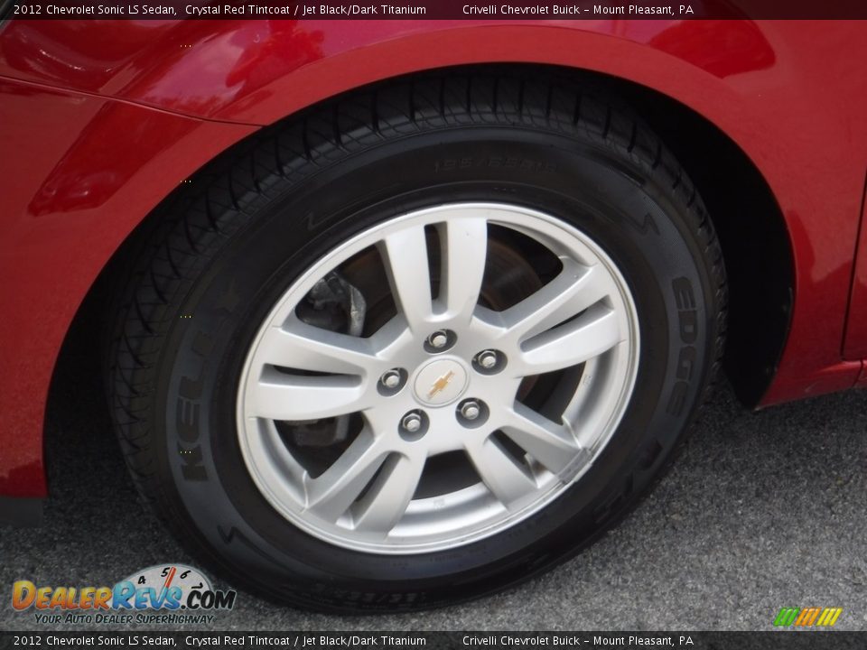 2012 Chevrolet Sonic LS Sedan Crystal Red Tintcoat / Jet Black/Dark Titanium Photo #3