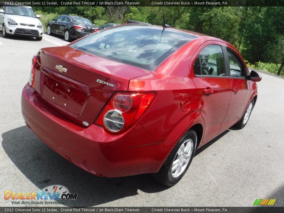 2012 Chevrolet Sonic LS Sedan Crystal Red Tintcoat / Jet Black/Dark Titanium Photo #7
