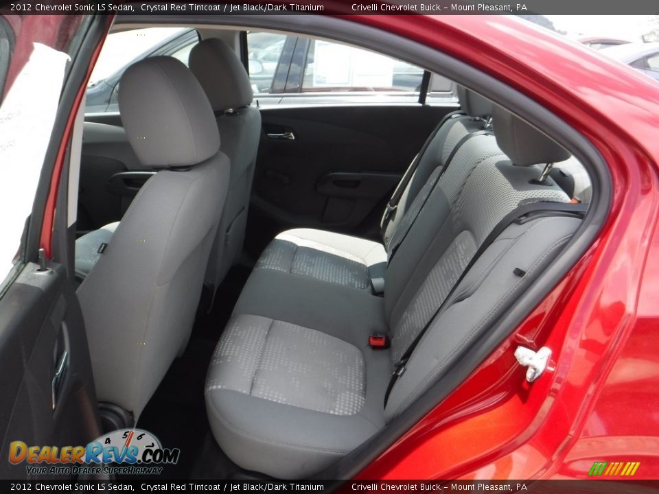 2012 Chevrolet Sonic LS Sedan Crystal Red Tintcoat / Jet Black/Dark Titanium Photo #22