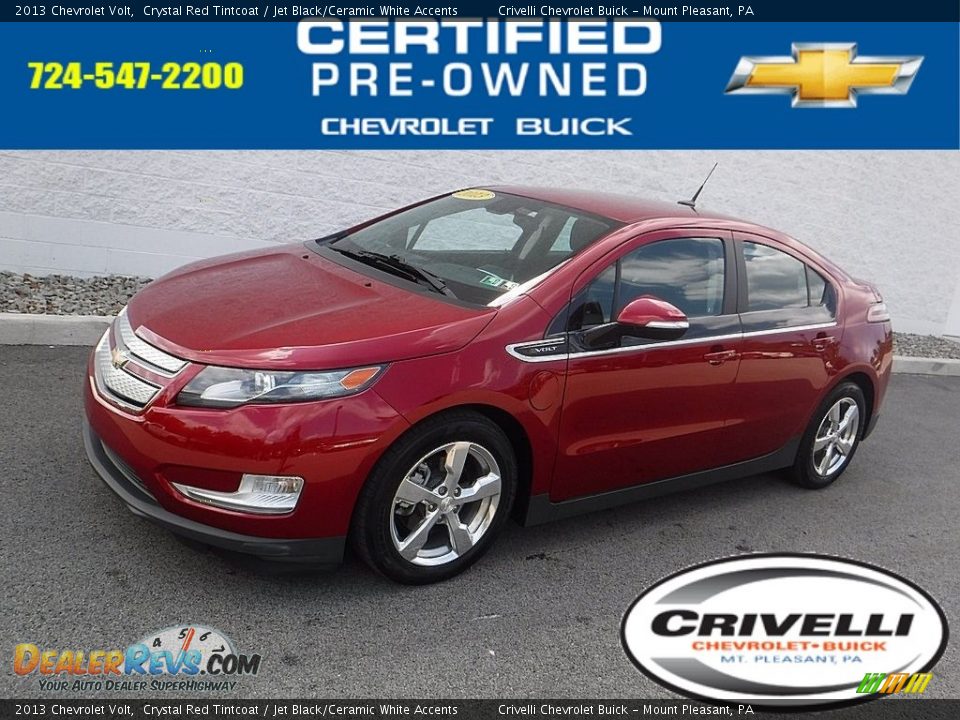 2013 Chevrolet Volt Crystal Red Tintcoat / Jet Black/Ceramic White Accents Photo #1