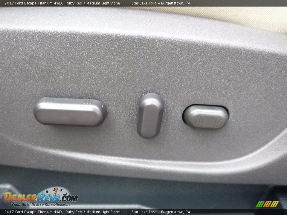 2017 Ford Escape Titanium 4WD Ruby Red / Medium Light Stone Photo #14