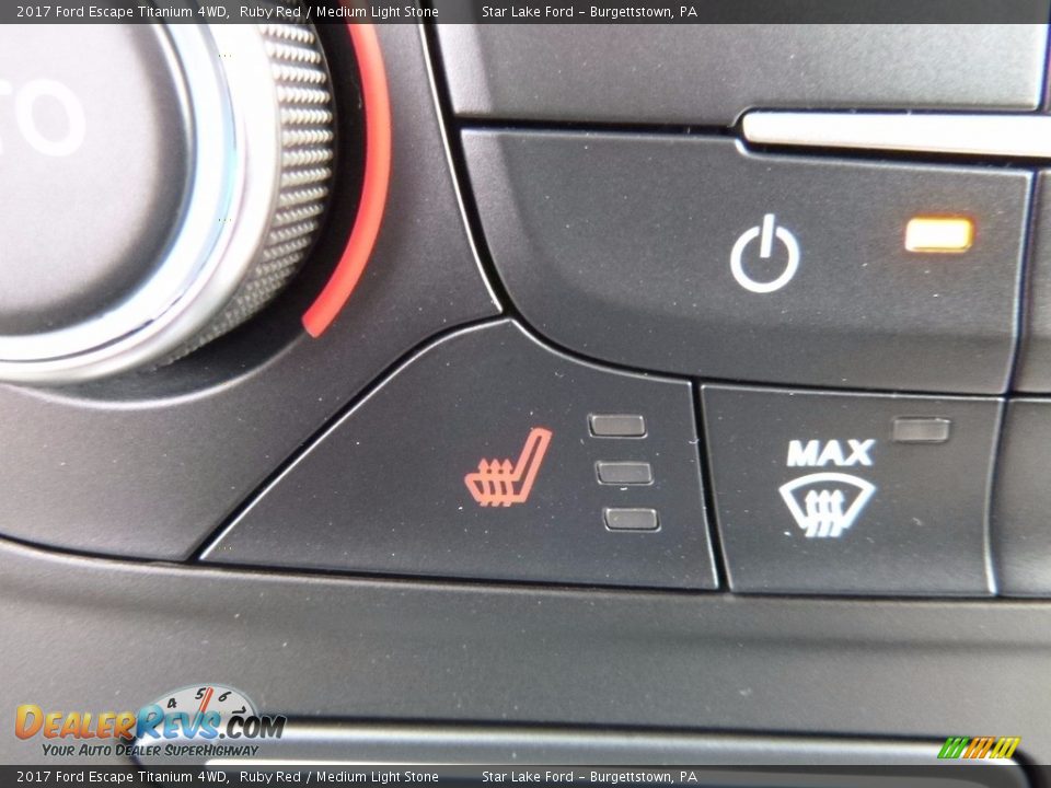 2017 Ford Escape Titanium 4WD Ruby Red / Medium Light Stone Photo #16