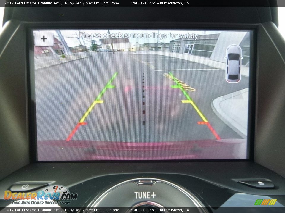 2017 Ford Escape Titanium 4WD Ruby Red / Medium Light Stone Photo #18