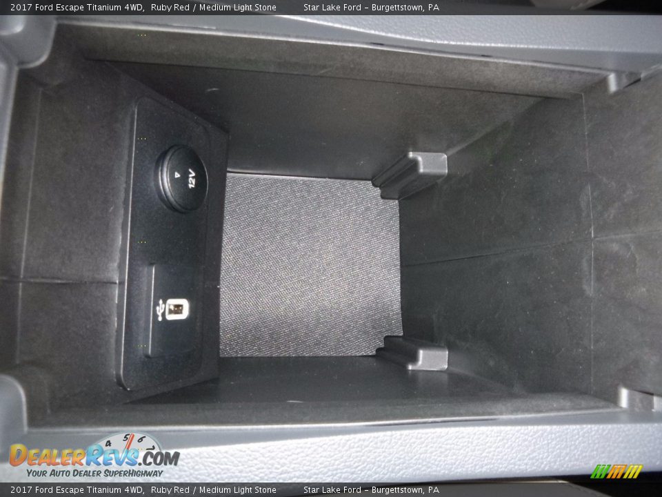 2017 Ford Escape Titanium 4WD Ruby Red / Medium Light Stone Photo #19