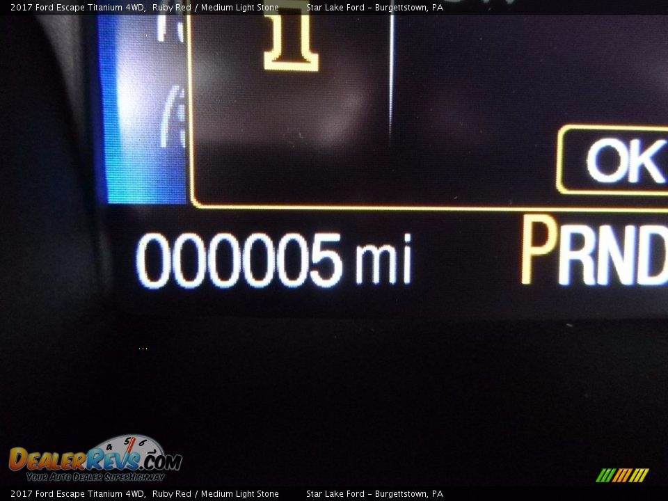2017 Ford Escape Titanium 4WD Ruby Red / Medium Light Stone Photo #20