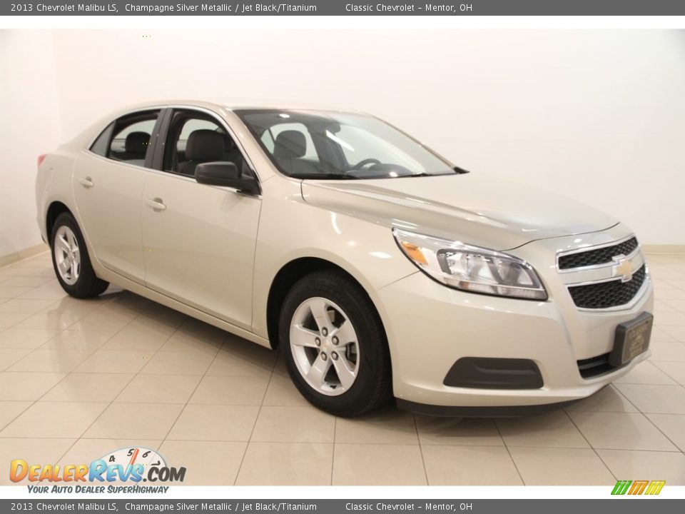 2013 Chevrolet Malibu LS Champagne Silver Metallic / Jet Black/Titanium Photo #1