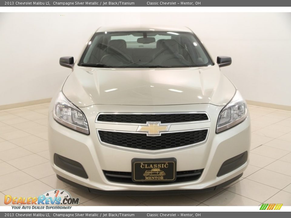 2013 Chevrolet Malibu LS Champagne Silver Metallic / Jet Black/Titanium Photo #2