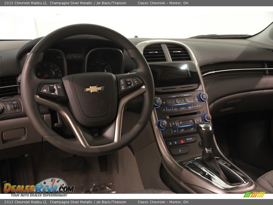 2013 Chevrolet Malibu LS Champagne Silver Metallic / Jet Black/Titanium Photo #6