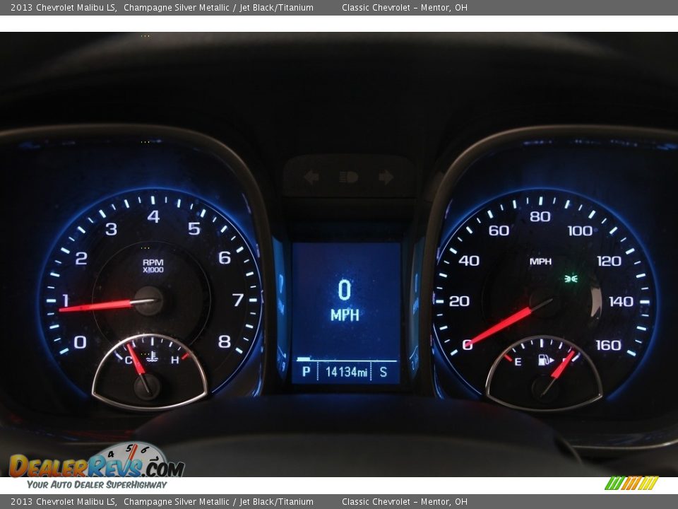 2013 Chevrolet Malibu LS Champagne Silver Metallic / Jet Black/Titanium Photo #8