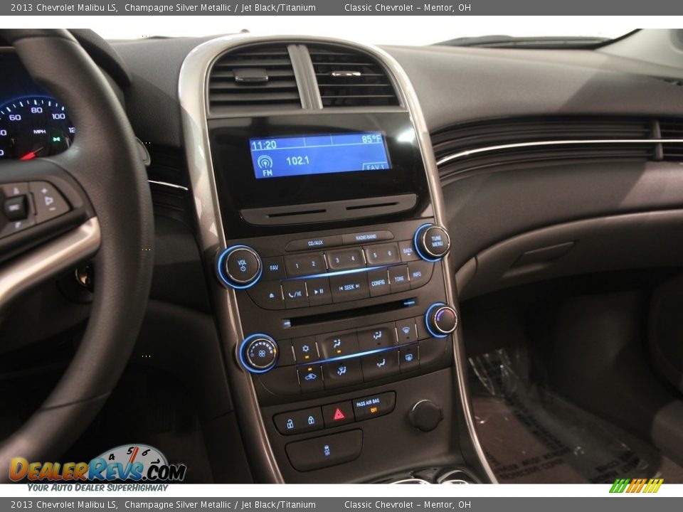2013 Chevrolet Malibu LS Champagne Silver Metallic / Jet Black/Titanium Photo #9