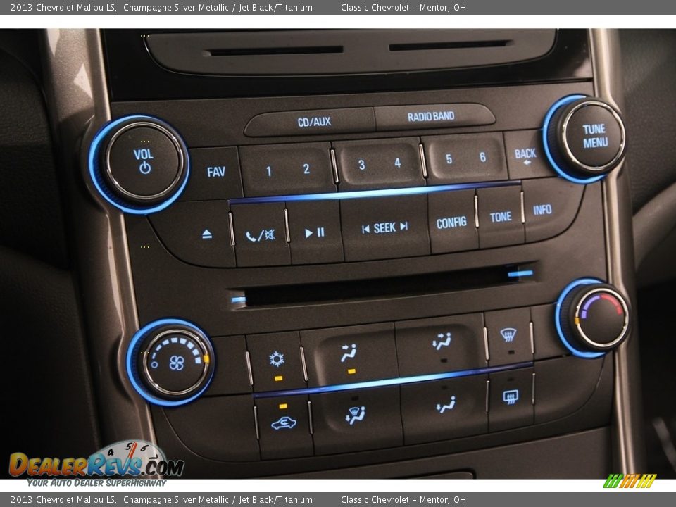 2013 Chevrolet Malibu LS Champagne Silver Metallic / Jet Black/Titanium Photo #11