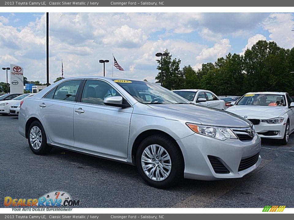 2013 Toyota Camry LE Classic Silver Metallic / Ivory Photo #1