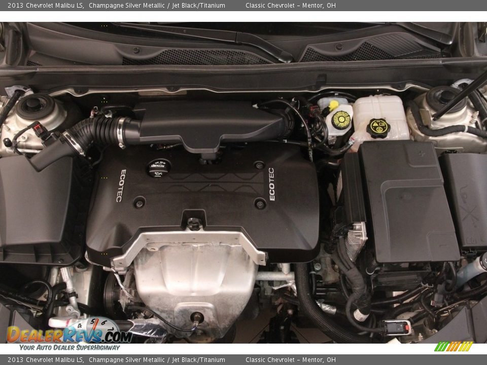 2013 Chevrolet Malibu LS Champagne Silver Metallic / Jet Black/Titanium Photo #17