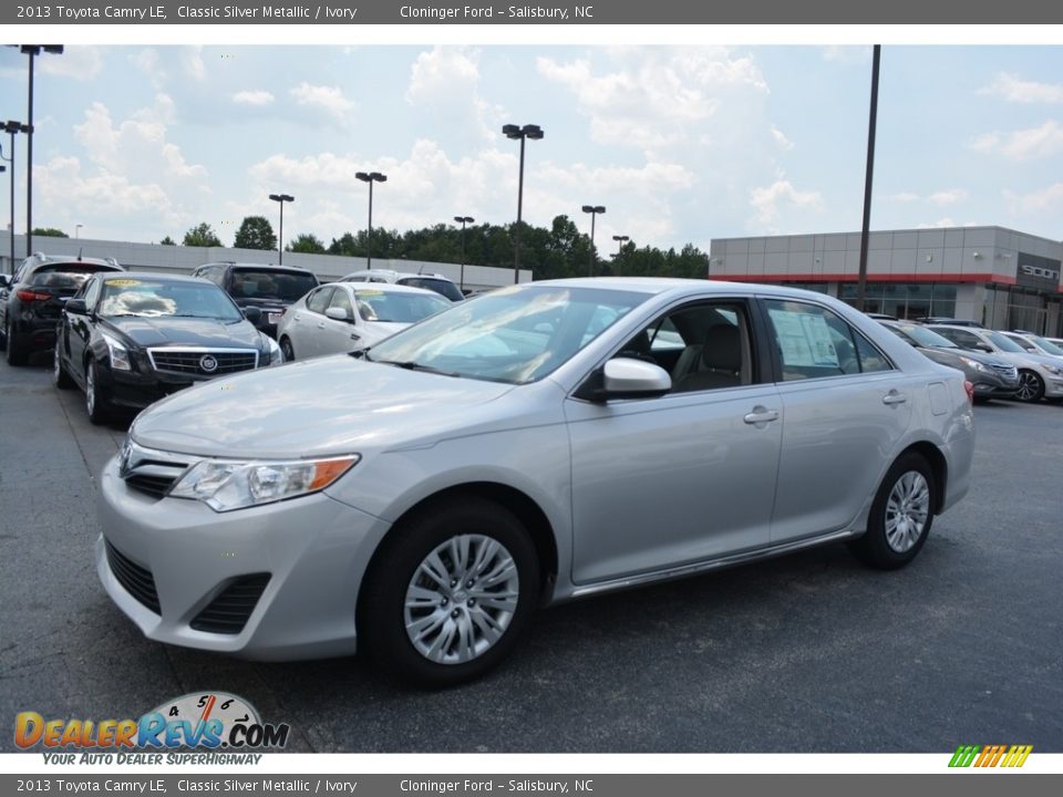 2013 Toyota Camry LE Classic Silver Metallic / Ivory Photo #7