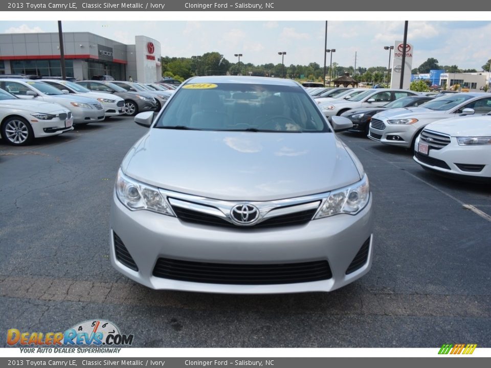 2013 Toyota Camry LE Classic Silver Metallic / Ivory Photo #23
