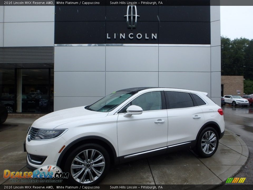 2016 Lincoln MKX Reserve AWD White Platinum / Cappuccino Photo #1