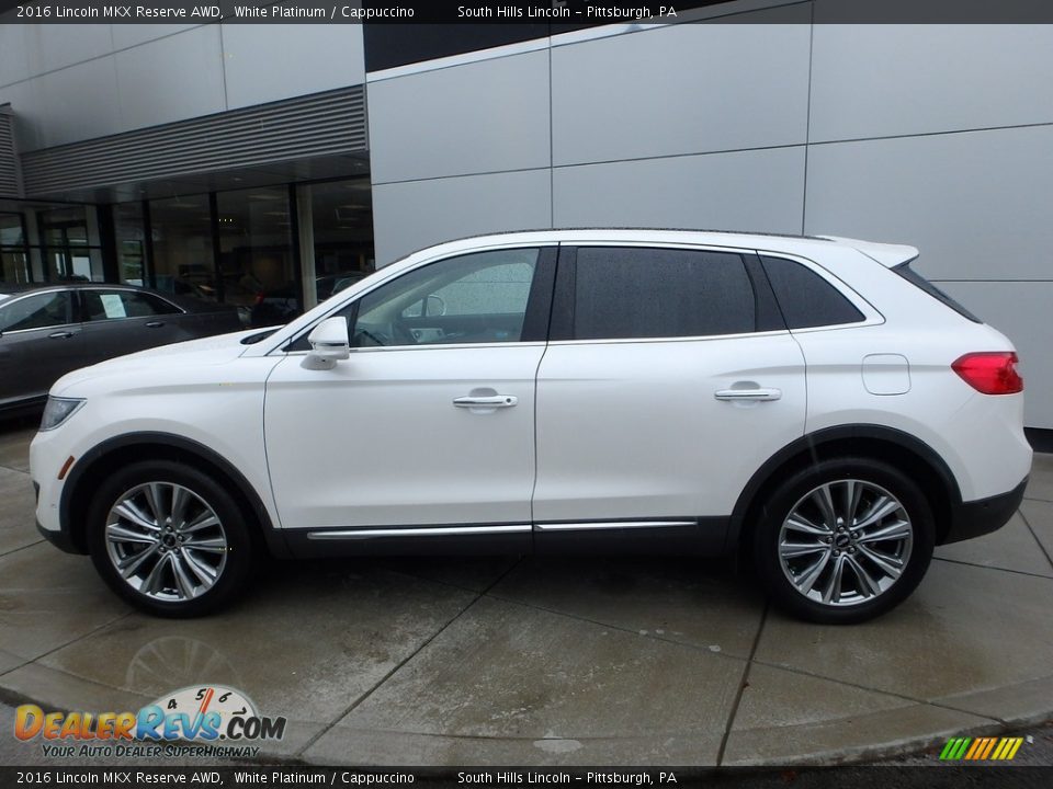 White Platinum 2016 Lincoln MKX Reserve AWD Photo #2