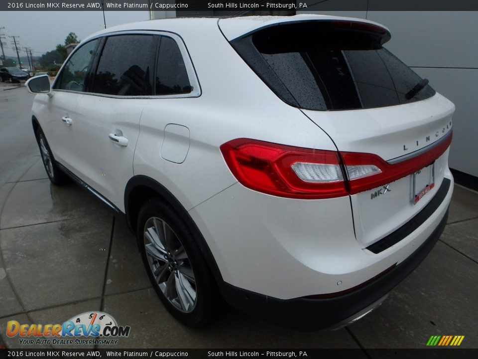 2016 Lincoln MKX Reserve AWD White Platinum / Cappuccino Photo #3