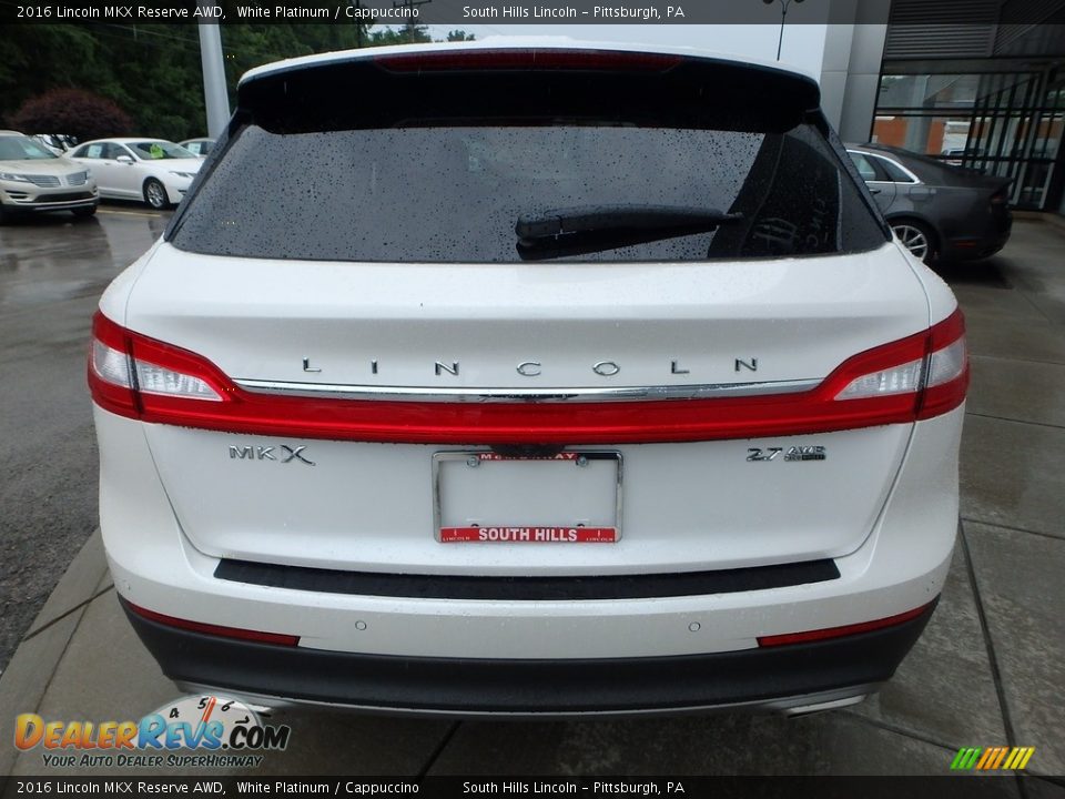 2016 Lincoln MKX Reserve AWD White Platinum / Cappuccino Photo #4