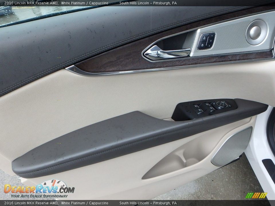 2016 Lincoln MKX Reserve AWD White Platinum / Cappuccino Photo #19