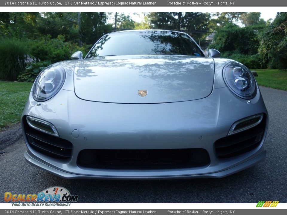 2014 Porsche 911 Turbo Coupe GT Silver Metallic / Espresso/Cognac Natural Leather Photo #2