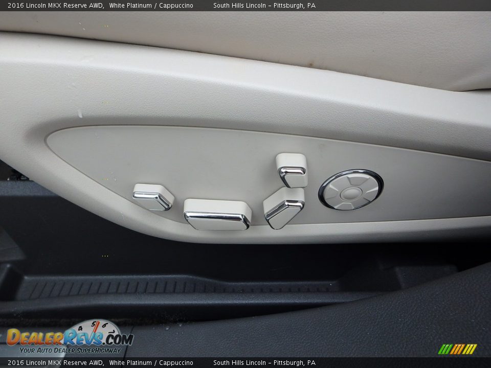 2016 Lincoln MKX Reserve AWD White Platinum / Cappuccino Photo #20