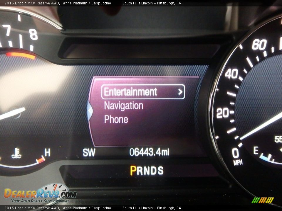 2016 Lincoln MKX Reserve AWD White Platinum / Cappuccino Photo #24