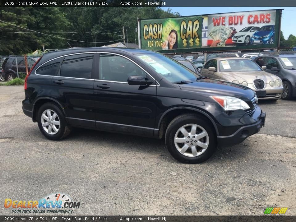 2009 Honda CR-V EX-L 4WD Crystal Black Pearl / Black Photo #1