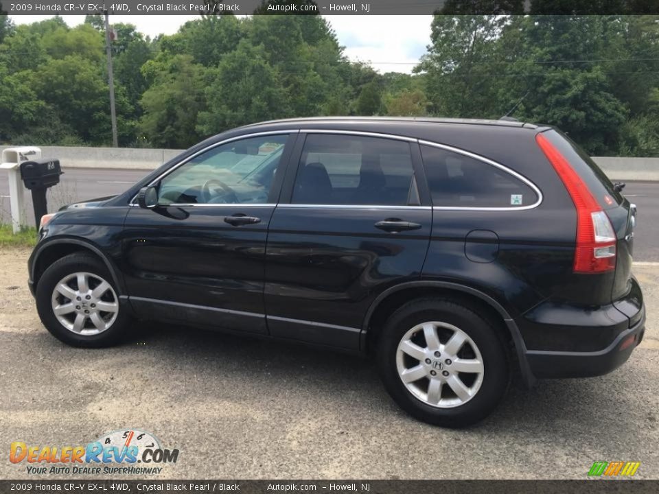 2009 Honda CR-V EX-L 4WD Crystal Black Pearl / Black Photo #6