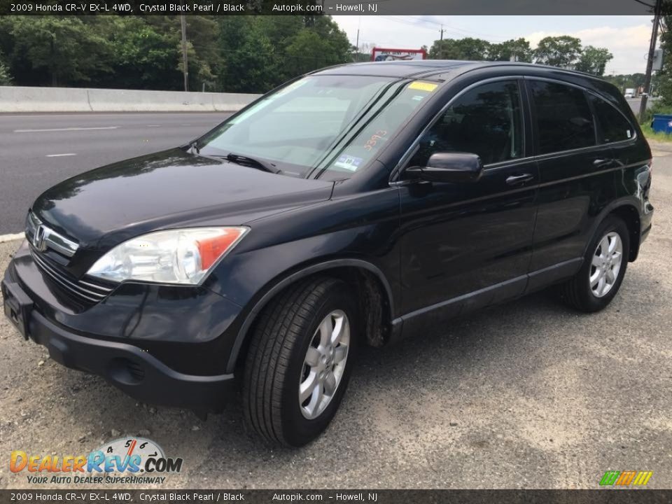 2009 Honda CR-V EX-L 4WD Crystal Black Pearl / Black Photo #7