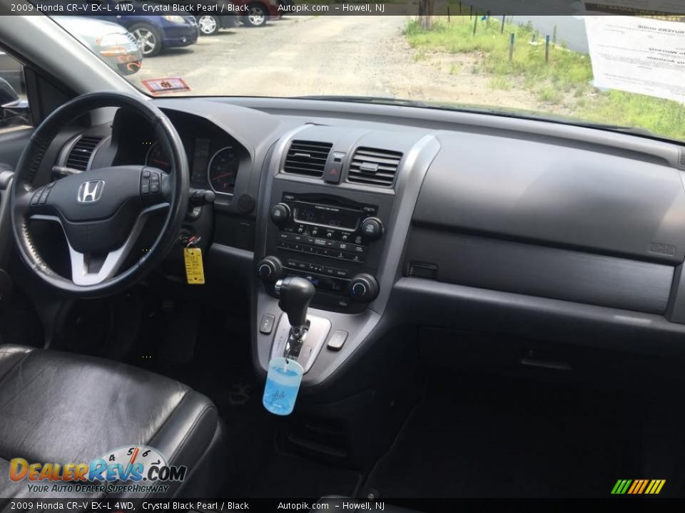 2009 Honda CR-V EX-L 4WD Crystal Black Pearl / Black Photo #12