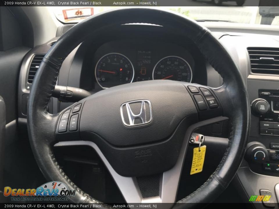 2009 Honda CR-V EX-L 4WD Crystal Black Pearl / Black Photo #13
