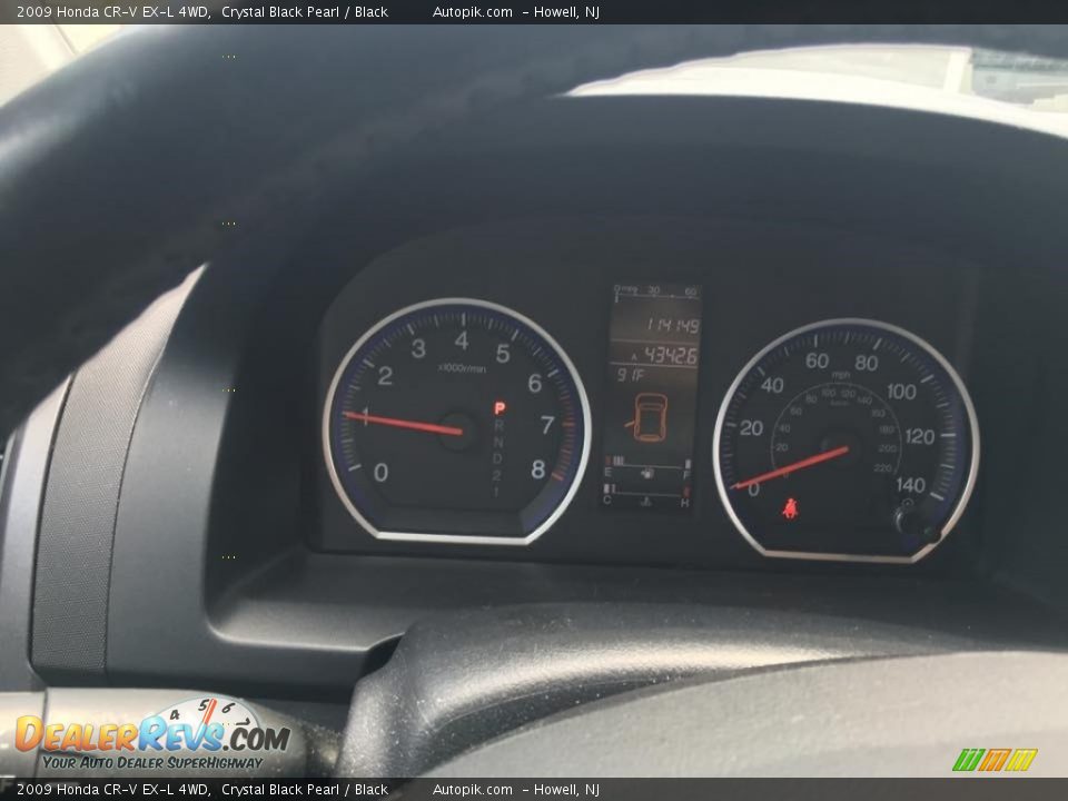 2009 Honda CR-V EX-L 4WD Crystal Black Pearl / Black Photo #14